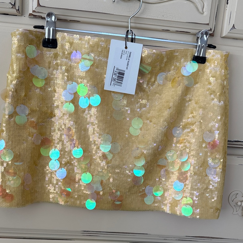 Glamorous Gold Sequin Mini Skirt